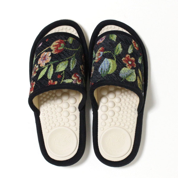 南仏 スリップウェア サラダボウル 健康 スリッパ サラダボウル ゴブラン風お花柄 モール織り M