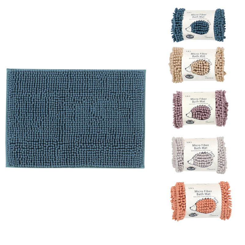 バーバリーのバスマット2枚 バスマット ハリー 35×50 はりねずみ マイクロファイバー 吸水 速乾