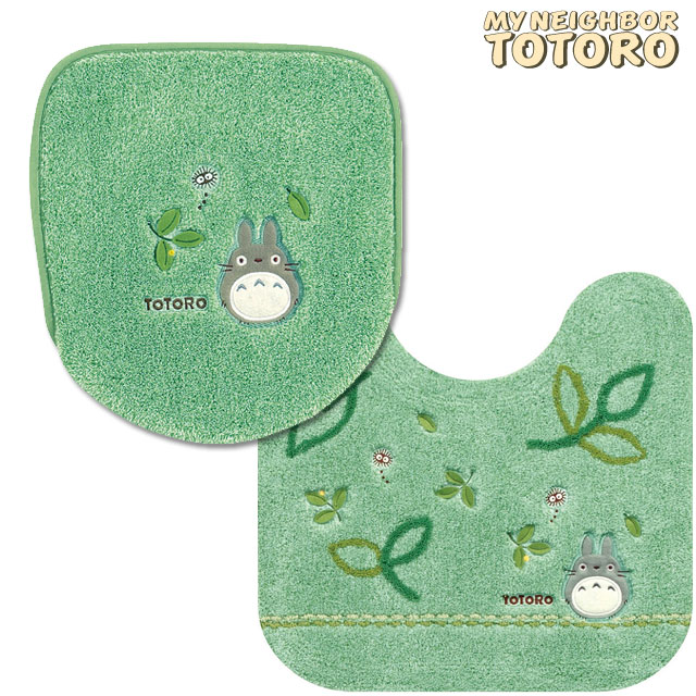 となりのトトロ トイレマット58×60と兼用フタカバー2点セット もりの