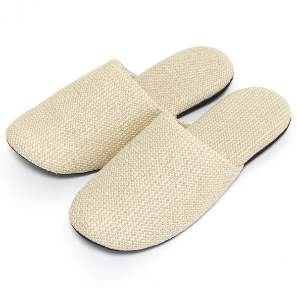 スリッパ Lサイズ 麻風織 ポリエステル 七匠 大川 日本製 メンズ│日本